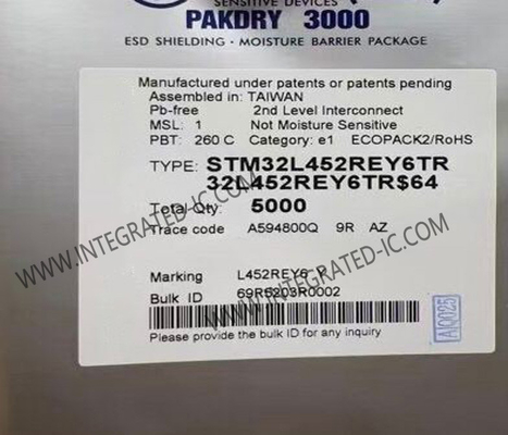 マイクロ制御回路MCU STM32L452REY6TRマイクロ制御回路IC 32Bit単心64-UFBGA