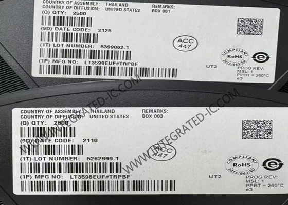 LT3598EUF 集積回路チップ 6ストリング LEDドライバIC 30mA LED照明ドライバIC