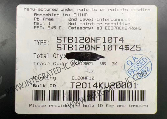 STB120NF10T4 集積回路チップ 100V 110A STripFET II パワー MOSFET トランジスタ