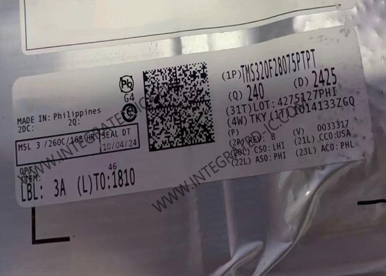 TMS320F28075PTPT マイクロコントローラー MCU C2000 32ビット MCU 120MHz リアルタイム マイクロコントローラー