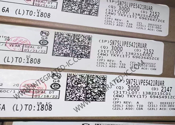 SN75LVPE5412RUAR 統合回路チップ PCIe 5.0 32Gbps 4チャネル線形リッドライバー