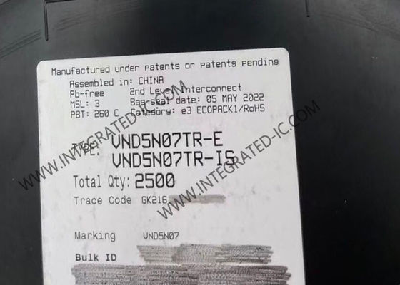 VND5N07TR 集積回路チップ OMNIFET II 完全自己保護型パワーMOSFETトランジスタ