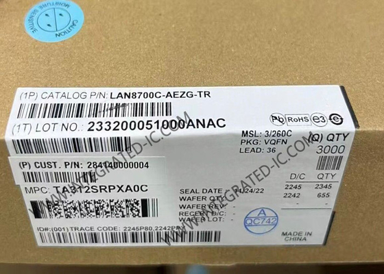 LAN8700C-AEZG イーサネット IC 10/100 ベース-T/TX イーサネット 物理層トランシーバー