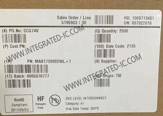 MAX17260SEWL 集積回路チップ バッテリー管理システム IC リチウムイオン 9-WLP
