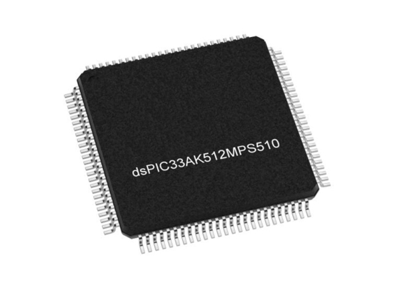 DSPIC33AK512MPS510-I/PT マイクロコントローラ MCU 32ビットデジタル信号コントローラ TQFP100