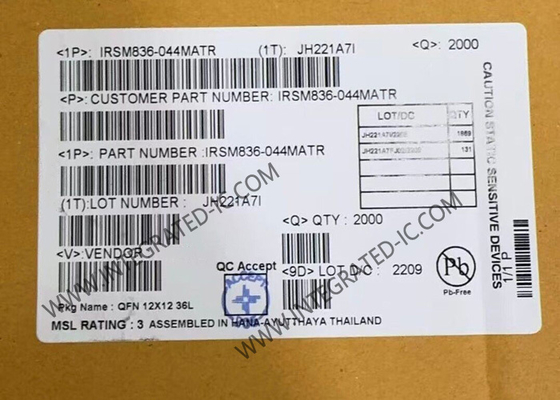 IRSM836-044MA 自動車用 IGBT モジュール 250V CIPOS ナノ 3相インテリジェント電源モジュール