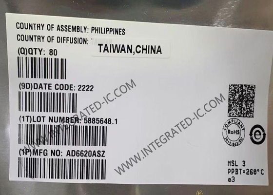 AD6620ASZ 統合回路チップ 65MSPS デジタル受信信号プロセッサ