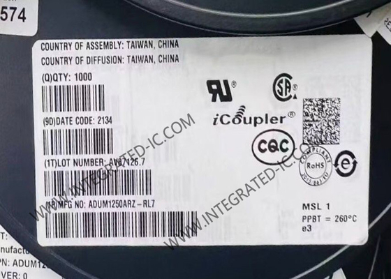 ADUM1250ARZ 集積回路チップ ホットスワップ可能なダブルI2C隔離器 1Mbps デジタル隔離器