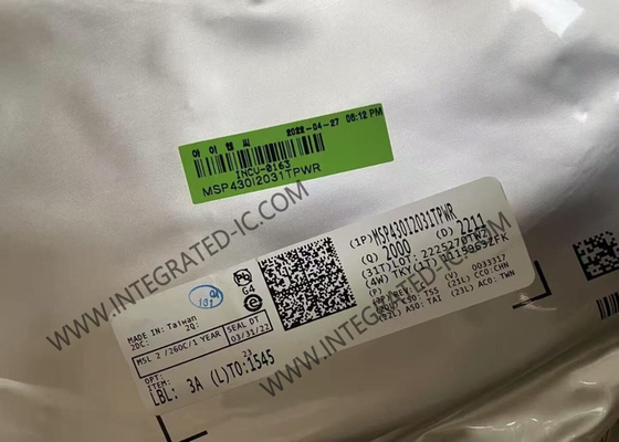 MSP430I2031TPWR マイクロコントローラー MCU 16ビット MCU 16.384MHz 混合信号マイクロコントローラー