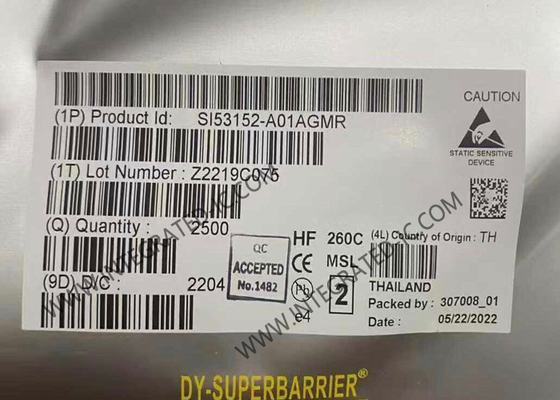 SI53152-A01AGMR 集積回路チップ スプレッドスペクトラム耐性 PCIe クロックバッファ