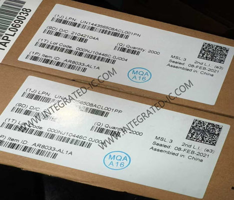 AR8033-AL1A イーサネットIC 10/100/1000 Mbps イーサネットトランシーバー QFN48 Wi-Fi ネットワーク