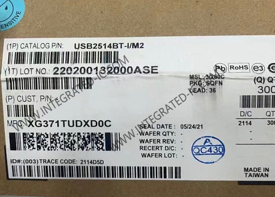 USB2514BT-I/M2 統合回路チップ 4ポート USB 2.0 ハイスピードハブコントローラ SQFN36