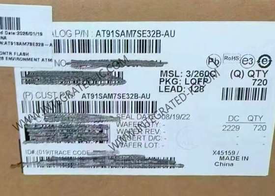 AT91SAM7SE32B-AU マイクロコントローラー MCU 55MHz ARM7 SAM7SE マイクロコントローラー IC LQFP128