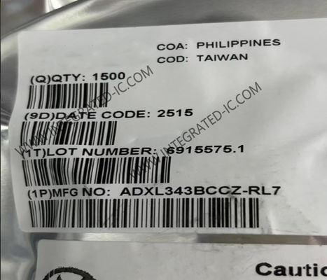 ADXL343BCCZ センサーIC 3軸デジタル加速計 LGA-14 デジタルMEMS加速計