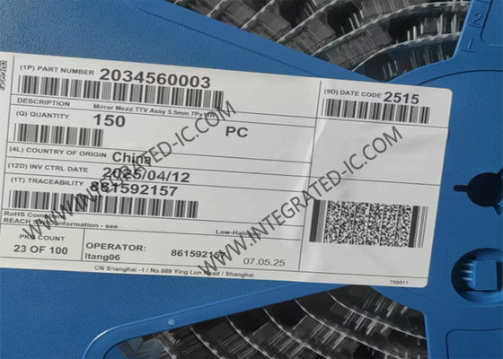 203456-0003 コンネクタ 1A 30V ミラー メッツ ヘルマフロジティック 板から板へのコンネクタ