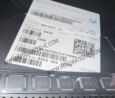 S912ZVML31F1MKHR マイクロコントローラー MCU 50MHz S12Z コア マグニV 16ビット自動車 MCU