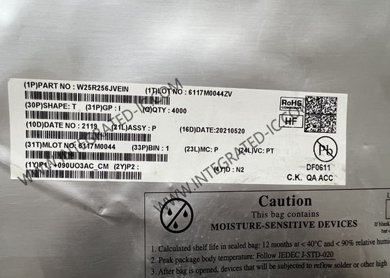 W25R256JVEIN メモリICチップ 3V 256Mbit シリアルNORフラッシュメモリ デュアル/クワッドSPIおよびRPMC搭載