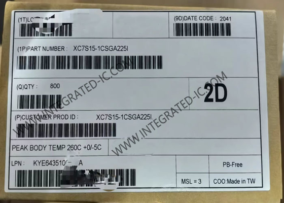 XC7S15-1CSGA225I フィールドプログラマブルゲートアレイ 高性能 FPGA 225-LFBGA パッケージ