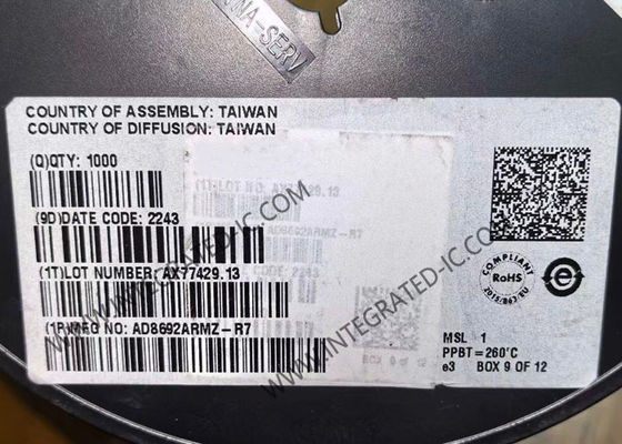 AD8692ARMZ 集積回路チップ 低コスト低騒音 CMOS RRO 動作増幅器