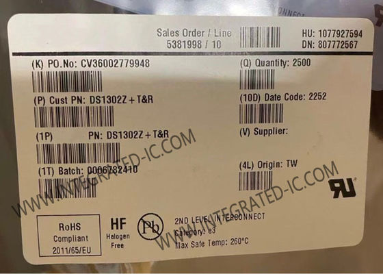 DS1302Z 組み込み回路チップ トリクル充電時計チップ 31B シリアルアドレス RTC