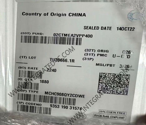 MCHC908QY2CDWE マイクロコントローラー MCU 高性能 8 ビット 8MHz HC08 マイクロコントローラ SOIC-16