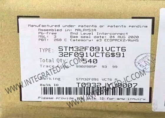 STM32F091VCT6 マイクロコントローラー MCU 32ビット 48MHz ARM コルテックス-M0 埋め込み MCU