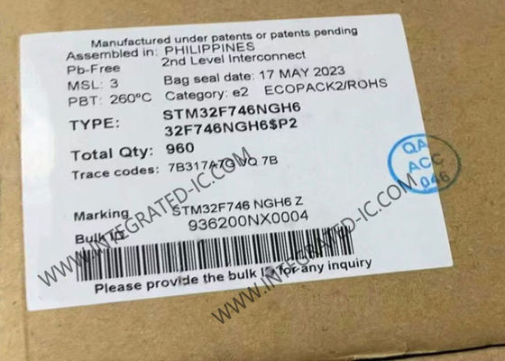 マイクロ制御回路MCU STM32F746NGH6は単心マイクロ制御回路216TFBGAを埋め込んだ