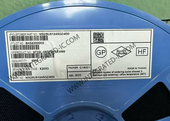 MX25U51245GZ4I00 メモリICチップ 512Mbit シリアルNORフラッシュメモリチップ WDFN8