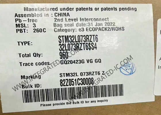 マイクロコントローラ MCU STM32L073RZT6 超低電源ARM マイクロコントローラ 32MHz CPU