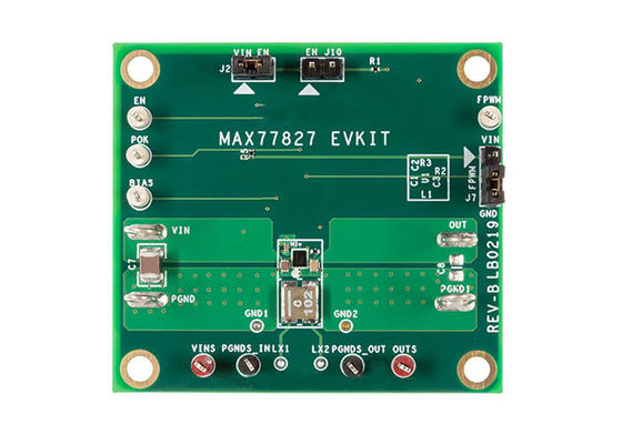 MAX77827EVKIT 組み込みソリューション 1.6A 1.8V ～ 5.5V 昇降圧コンバータ評価ボード