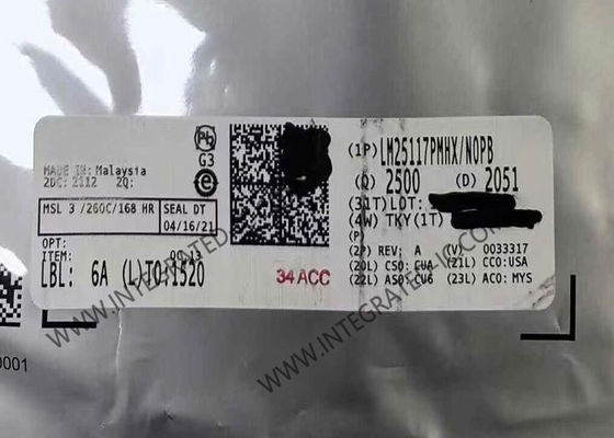 LM25117PMHX 集積回路チップ同期バックコントローラ、広い入力範囲、堅牢な3.3Aピークゲートドライブ、および精密1.5%電圧リファレンス