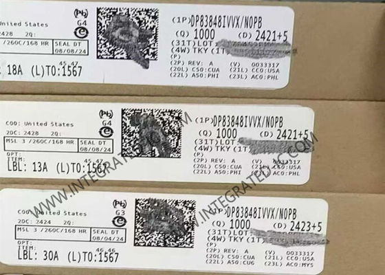 DP83848IVVX/NOPB イーサネットIC シングルポート イーサネット物理層トランシーバー LQFP48