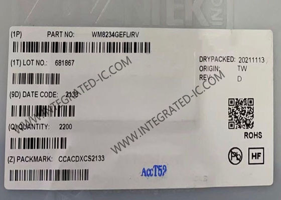 WM8234GEFL/RV 集積回路チップ 16ビットアナログフロントエンドデジタイザIC 6チャンネルAFE