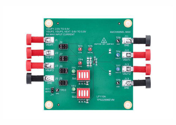 TPS22996EVM 組み込みソリューション評価モジュール (TPS22996 4A ロードスイッチ用)