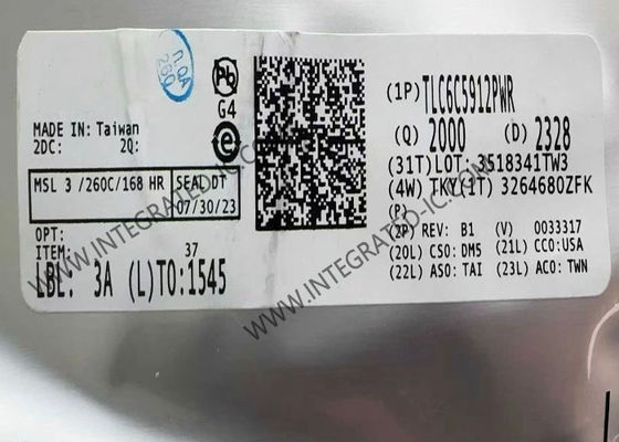 TLC6C5912PWR 12チャンネルLEDドライバ集積回路チップ、50mA出力電流、3V～5.5V電源電圧
