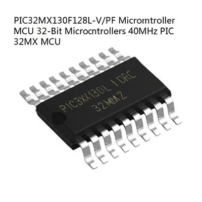 PIC32MX130F128L-V/PF Microcontroller MCU with 128 kB Flash 16 kB RAM and 50 MHz MIPS32 M4K Core