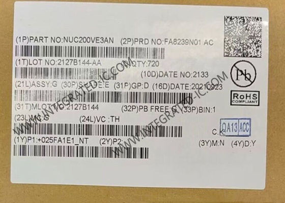 NUC200VE3AN 32ビットマイクロコントローラMCU、50MHz ARM Cortex M0、128 kBプログラムメモリ、83 I/O、産業用制御向け