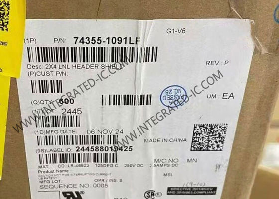 8極 2.54 mmピッチ 250 V 電圧定格 Latch-N-Lok コネクタ PCBヘッダー