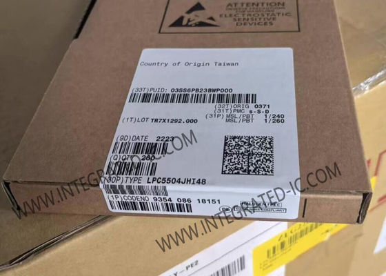 LPC5504JHI48 マイクロコントローラー MCU 32ビットアームコーテックス-M33 8MB フラッシュ 45ピン GPIO 128ビット UUID