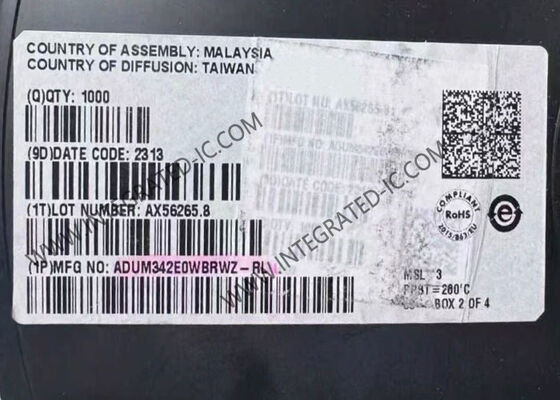 統合回路チップ ADUM342E0WBRWZ 5700Vrms 四チャネルデジタルアイソレーター