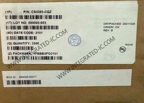 CS4385-CQZ 8チャネルDAC変換器 114dBダイナミックレンジと192kHzサンプリングレート LQFP48統合回路チップ