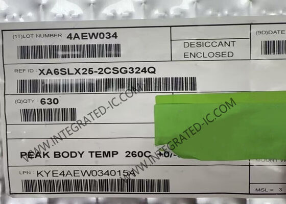 システム内プログラム可能なゲート・アレーXA6SLX25-2CSG324Q 1080MHzプログラム可能な論理IC