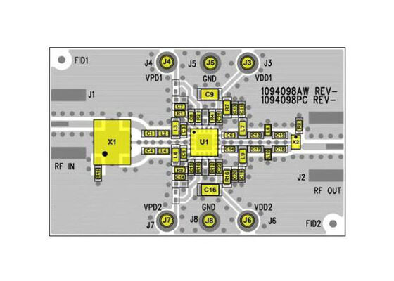 TQP3M9041-PCB埋め込みソリューション 2.5GHzから2.7GHz TQP3M9041低ノイズアンプ評価委員会