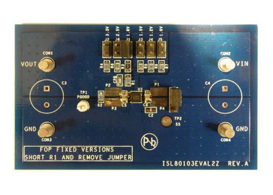 ISL80103EVAL2Z 組み込みソリューション シングルチャネル リニア電圧レギュレータ評価ボード