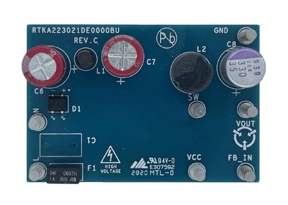 RTKA223021DE0000BU 組み込みソリューション RAA223021 高電圧降圧コンバータ評価ボード