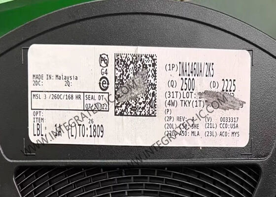 INA146UA 高電圧高精度プログラマブルゲイン差動アンプ、広範囲電源