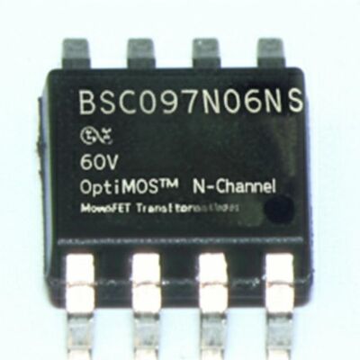 BSC097N06NS 60V Nチャネル電源MOSFETトランジスタ 46A 排出電流統合回路チップ
