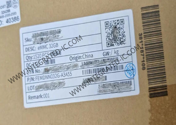 32GB FORESEE eMMCメモリICチップ、153-FBGAパッケージ、400MB/sデータ転送速度