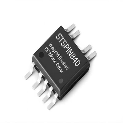 STSPIN840 統合回路チップ コンパクト 双ブラシ式直流モータードライバー 1.5 A 出力電流と 7V から 45V までの電圧