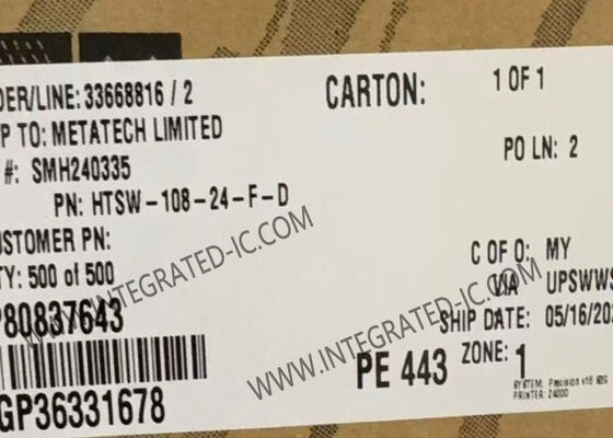 HTSW-108-24-F-D 16 ポジション 高温PCBヘッダーストライプ 0.100"ピッチ